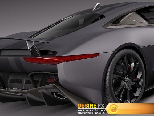 Jaguar C-X75 2014 3D Model
