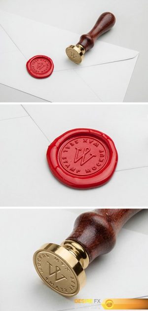 PSD Mock-Up – Wax Seal Stamp