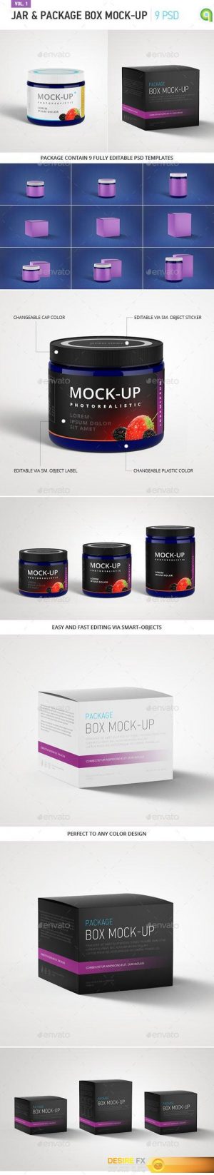 Jar and Package Box Mock-Up 11052884