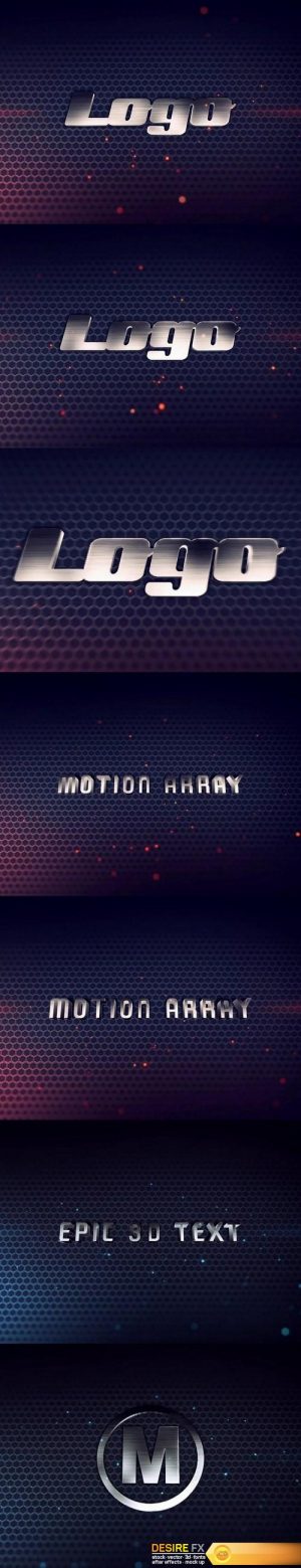 Motion Array 36259 Epic 3D Titles