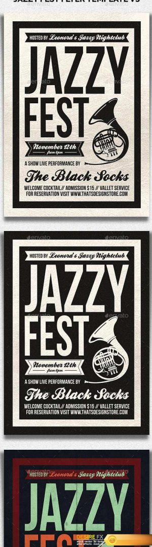 Jazzy Fest Flyer Template V3 – 20032694