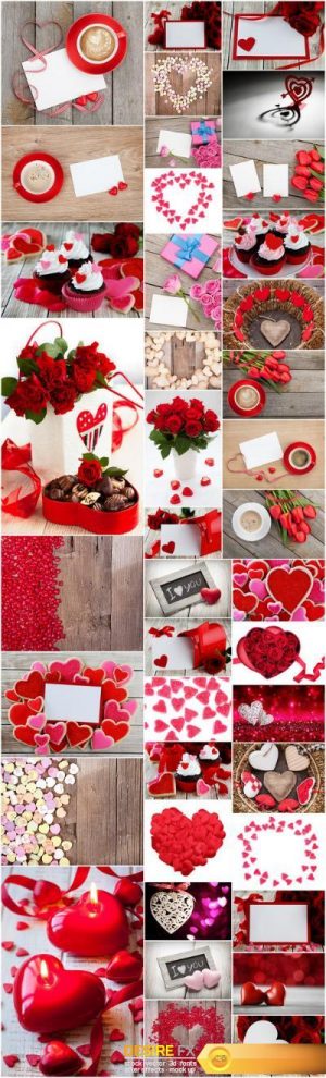 Love, Romance, Heart, Gifts – Valentines Day part 5 – Set of 40xUHQ JPEG Professional Stock Images