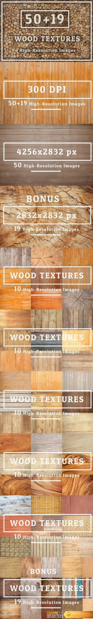 CM – 50 Wood Texture Set 04 & 19pic BONUS 573621