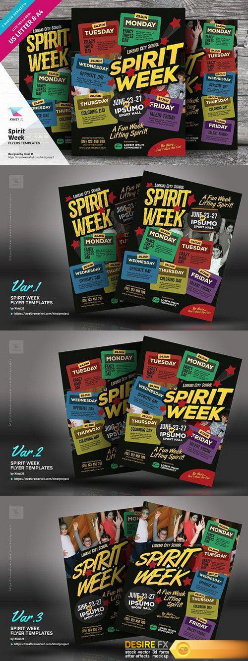 CM – Spirit Week Flyer Templates 1517976