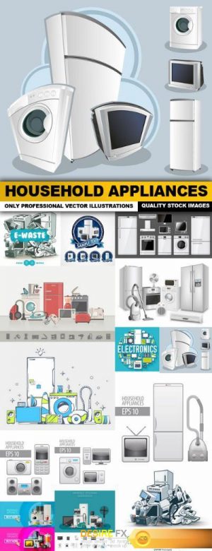 Household Appliances – 14 Vector