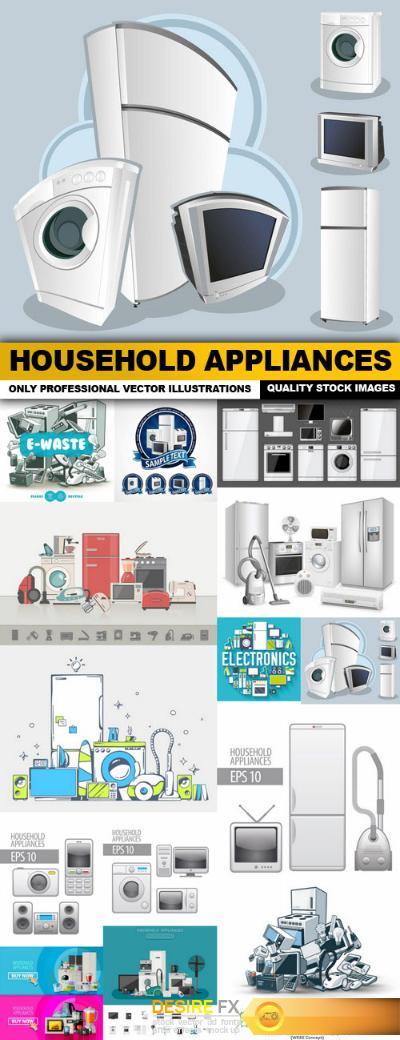 Household Appliances – 14 Vector