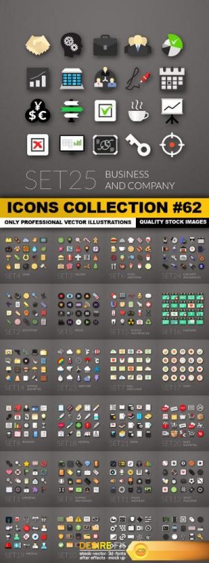 Icons Collection #62 – 25 Vector