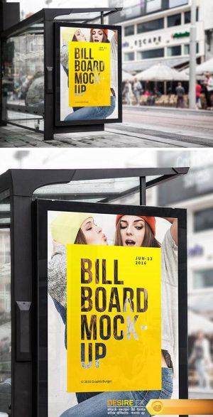 PSD Mock-Up – Bus Stop Billboard