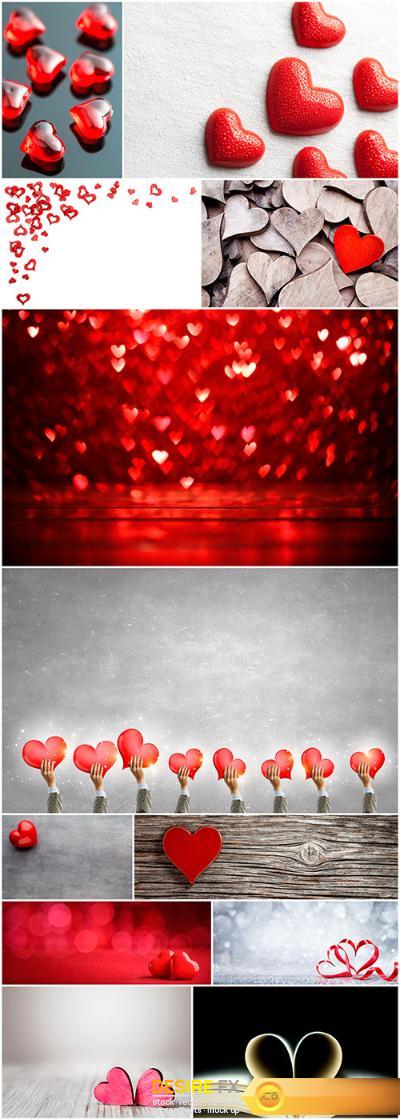 Backgrounds with hearts – 12UHQ JPEG