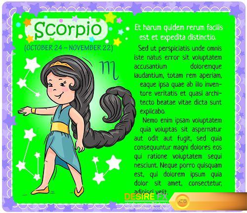 Baby horoscopes – 12 EPS