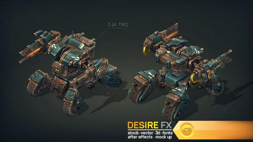 Mech Constructor: Spiders and Tanks 3D Models