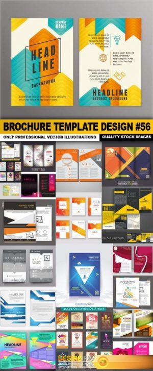 Brochure Template Design #56 – 20 Vector