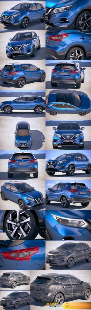 Nissan Qashqai 2018 – 3D Model