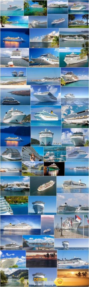 Cruise Lines – Round the World Travel – Set of 52xUHQ JPEG Professional Stock Images