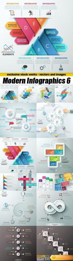 Modern Infographics 6 – 16xEPS