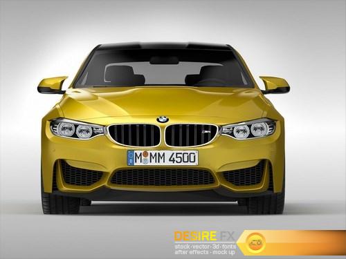 BMW M4 Coupe F82 2015 3D Model