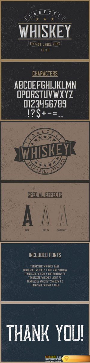 CM – Tennessee Whiskey label font 1343148