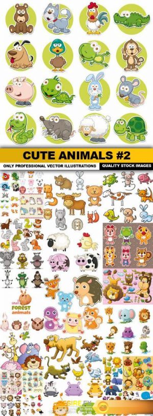 Cute Animals #2 – 28 Vector