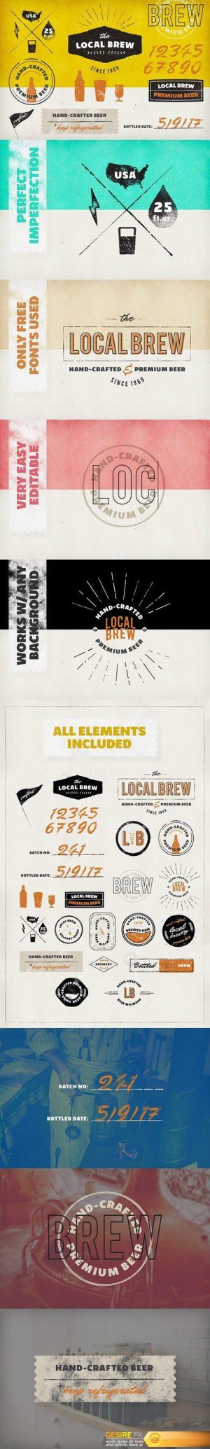 CM – Vintage Logos & Badges: Local Brew 1352745