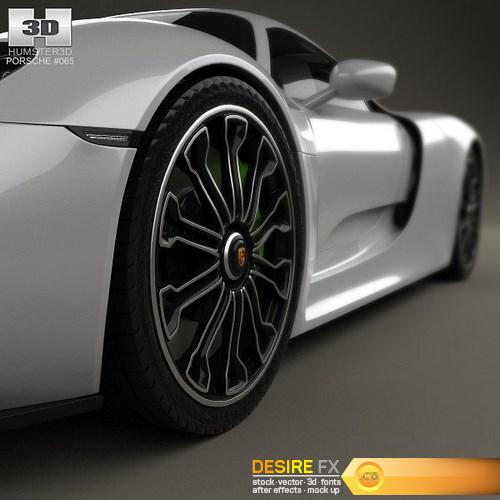 Porsche 918 Spyder 2015 3D Model