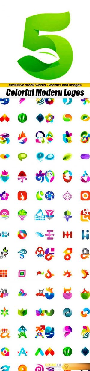 Modern Colorful Vector Logos Templates – 15x EPS