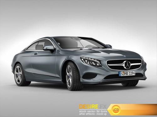 Mercedes Benz S Class Coupe 2015 3D Model