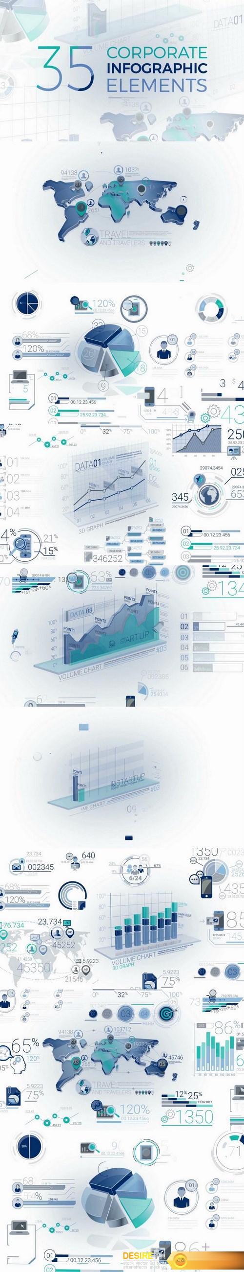 Motion Array 38034   35 Corporate Infographic Elements