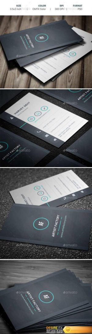 Professional Business Card Template 19975465