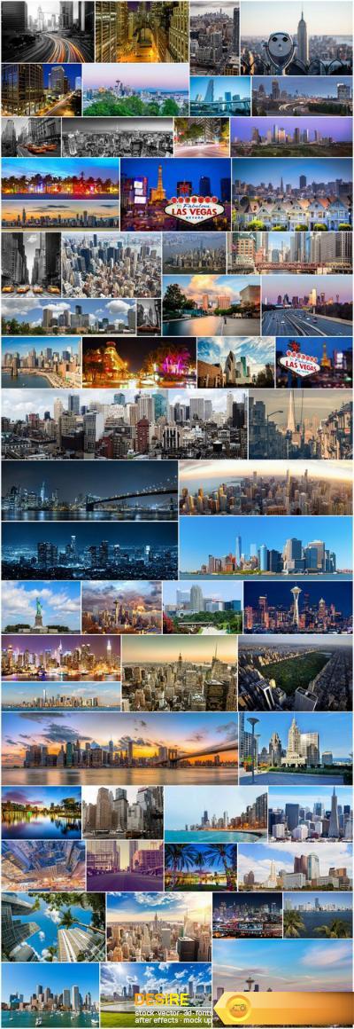 American cities and architecture – 60xUHQ JPEG