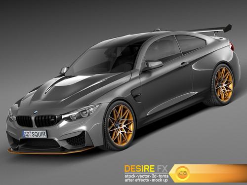 BMW M4 GTS 2016 3D Model