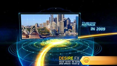 DesireFX Videohive Earth line And Postcard Opener 10181501