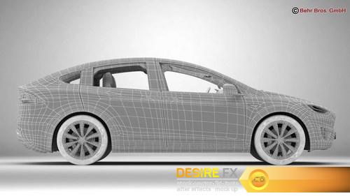 Tesla Model X 2017 3D Model