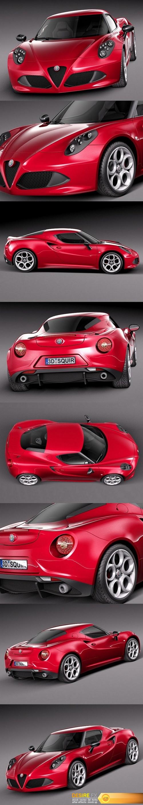 Alfa Romeo 4c 2014 3D Model