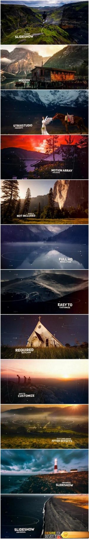 Motion Array – Futuristic Parallax Slideshow After Effects Templates