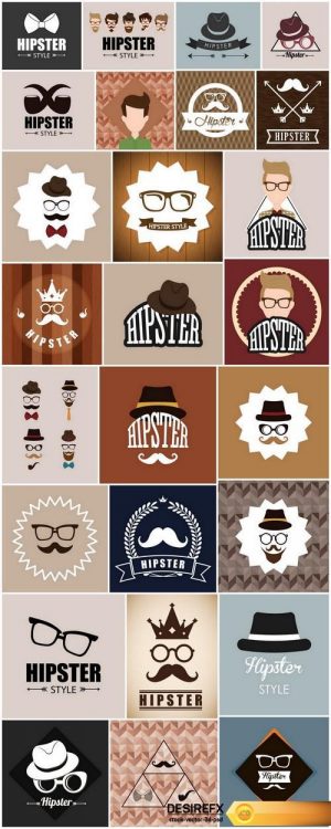Hipster lifestyle – 26xEPS Vector Stock