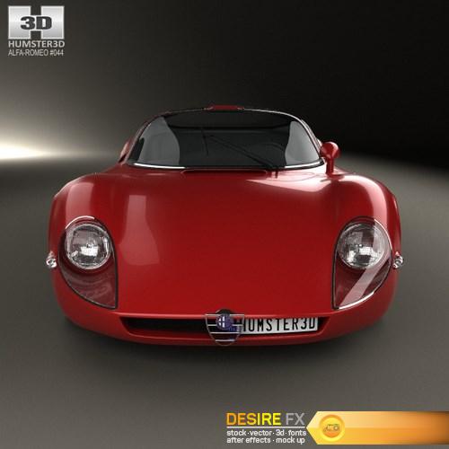 Alfa Romeo 33 Stradale 1967 3D Model