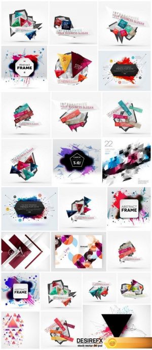 Abstract backgrounds and elements of design – 25xEPS Vector Stock