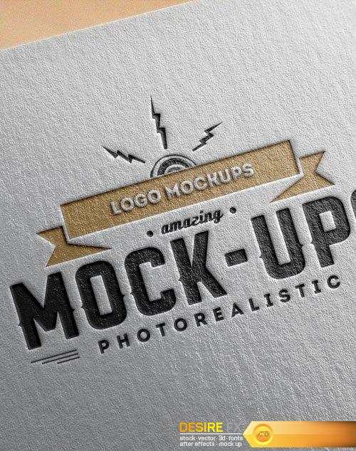 Photorealistic Logo Presentation Mock-Up
