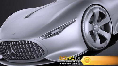 Mercedes Vision Gran Turismo Concept 3D Model