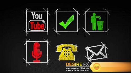 Videohive Social Media Icons – 30 Pack 8273695