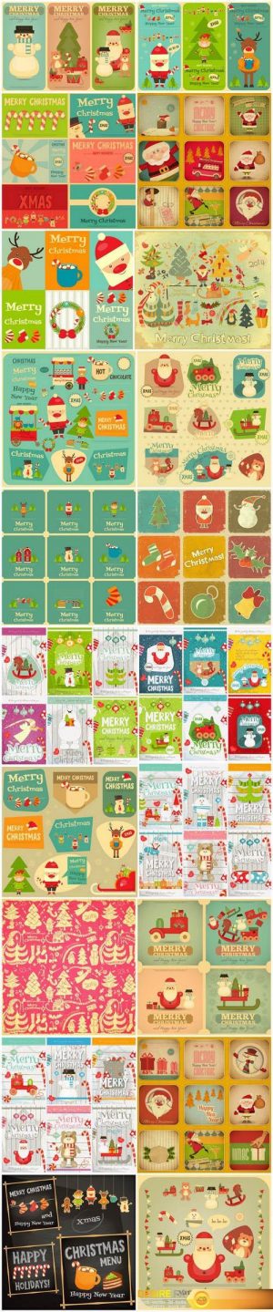 Christmas posters and New Year’s design elements – 20xEPS