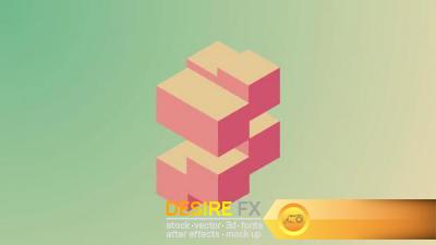 Abstract cube logo reveal After Effects Templates