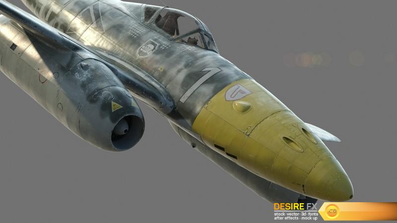 Me 262 A-2b German Fighter 3D Model