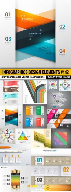 Infographics Design Elements #142 – 15 Vector