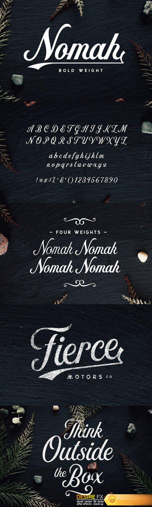 CM – Nomah Bold Script Font 566255