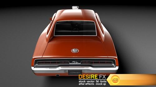 Dodge Charger 1969 Custom 3D Model