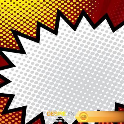 Abstract background comic book vector, 15 x EPS