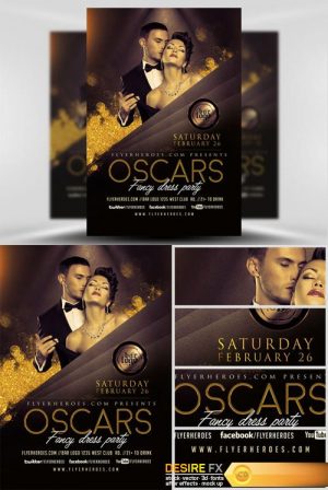 Flyer Template – Oscars Fancy Dress Party V2