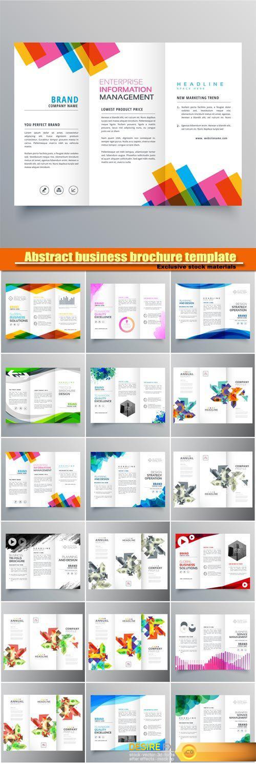 Abstract business brochure template in creative style