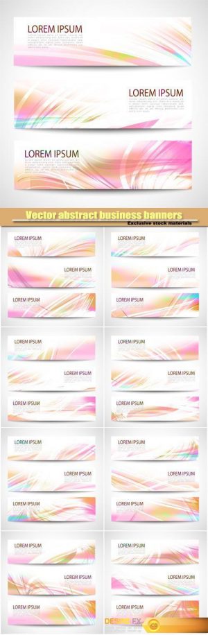Vector abstract business banners
